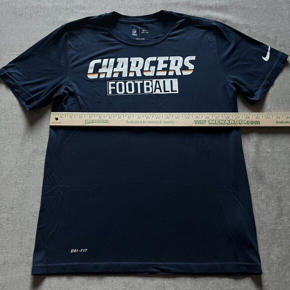 Nike Los Angeles Chargers T Shirt Men Medium Navy Dri-Fit Blue Football NFL Team - Picture 6 of 7